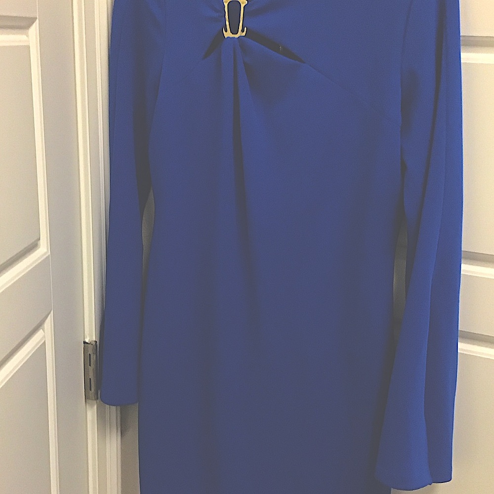 Calvin Klein Royal Blue Long Sleeve Dress